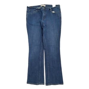 Levi's 515 Bootcut Women's size 14 Long Dark Wash Blue Denim Jeans